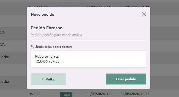Paciente Selecionado